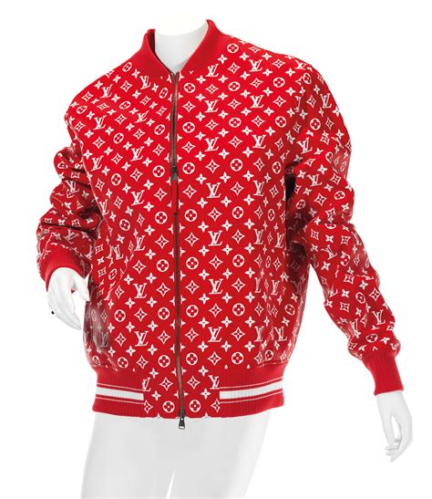 supreme louis vuitton bomber jacket replica|louis vuitton supreme jacket price.